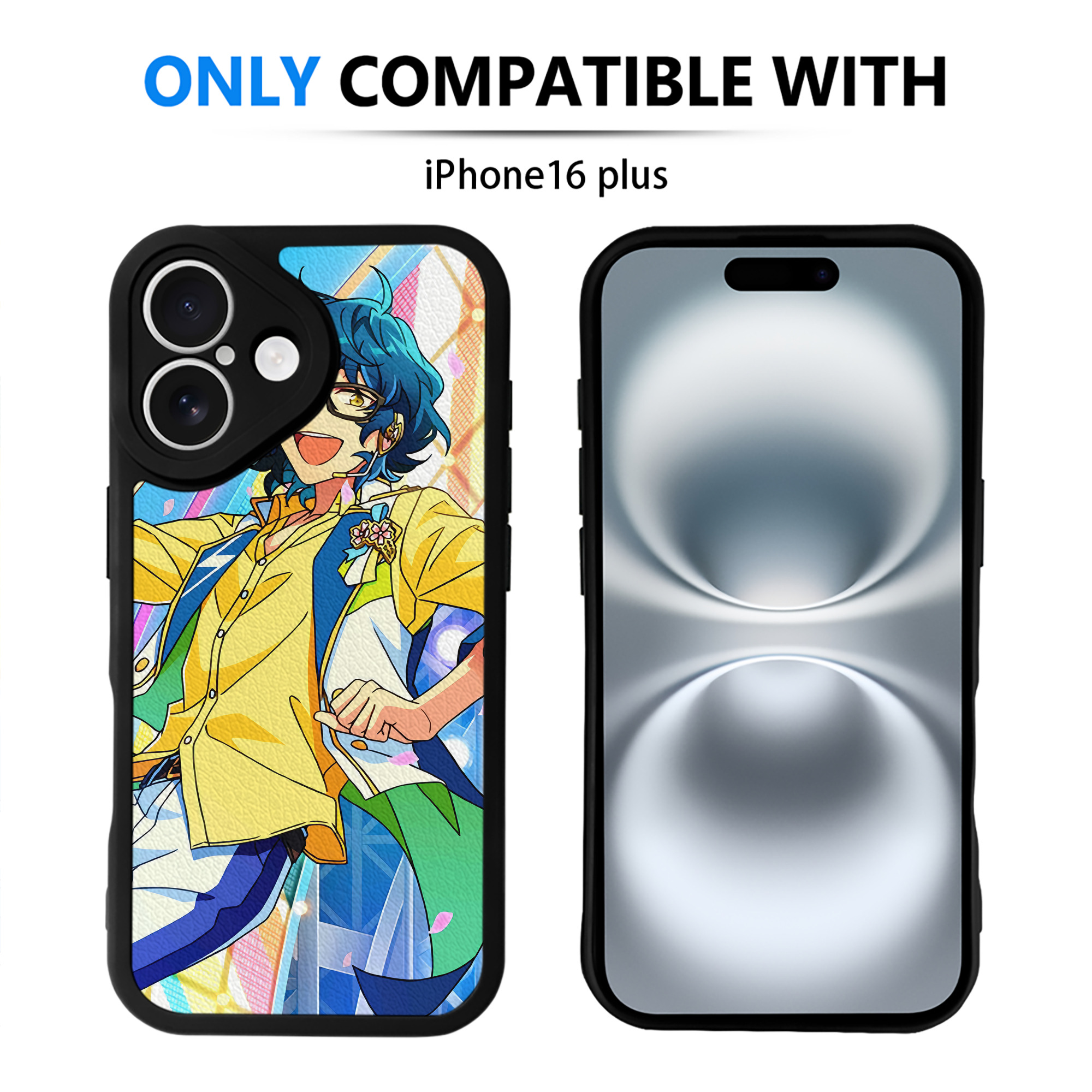 （画像用） あんさんぶるスターズ! Ensemble Stars 【iPhone 16シリーズ対応】シリコンスマホケース（レザー調） 材質：シリコン